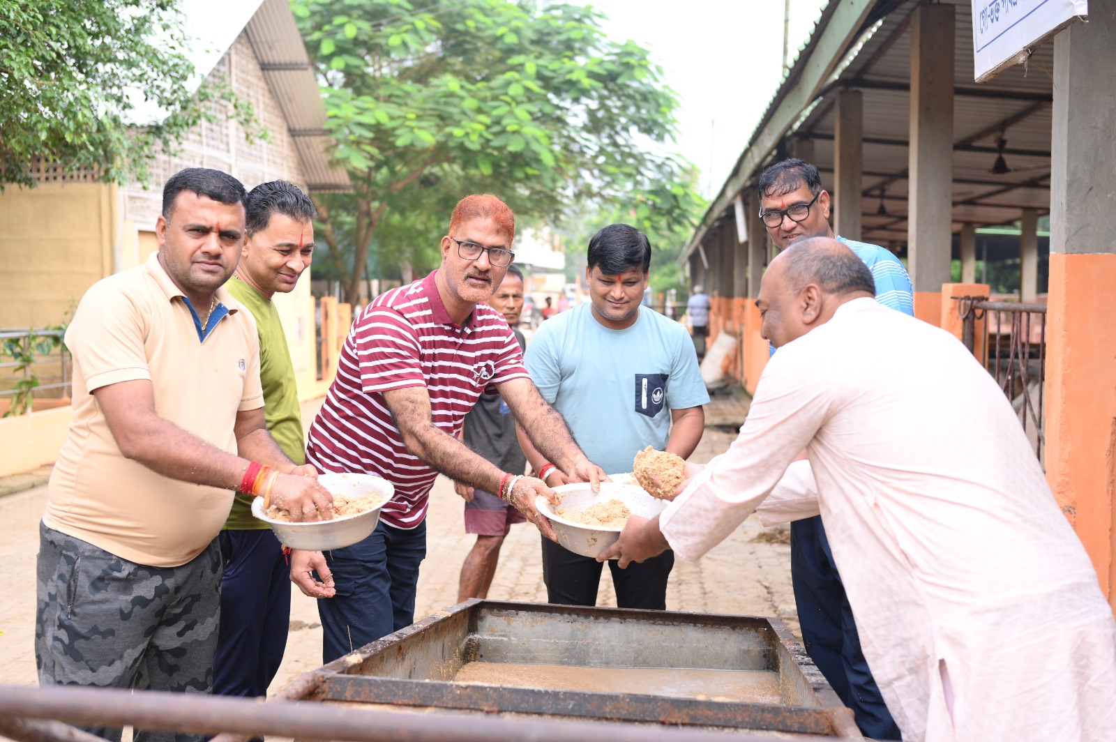 Preparing Feed Together