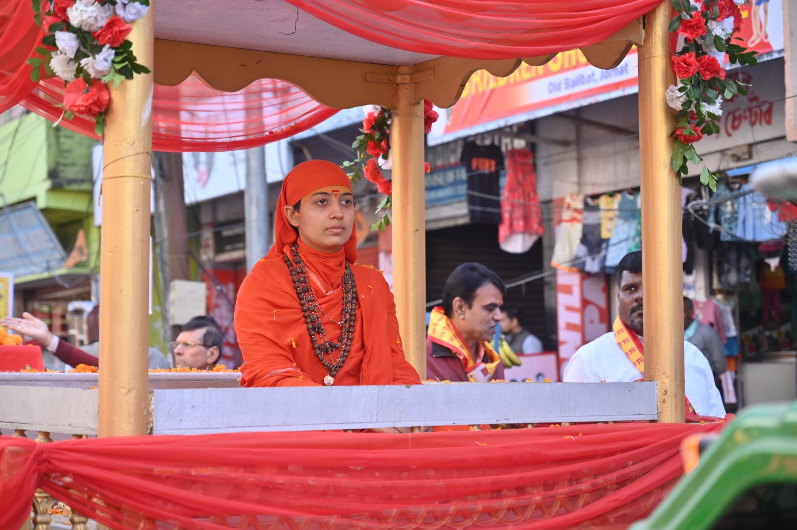 Spiritual Leader on the Procession Float